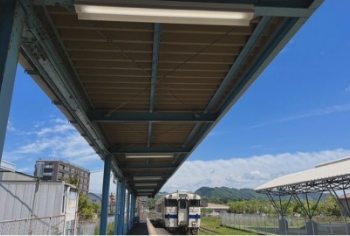 電車工事の様子